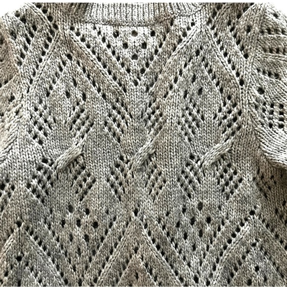 Loft Gray Knit Sweater, Womens Size Small, 10% Wool - Picture 5 of 8